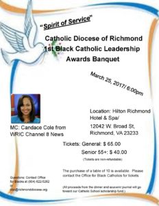 Black Catholic Leadership Awards Banquet @ Hilton Richmond Hotel/Spa | Henrico | Virginia | United States