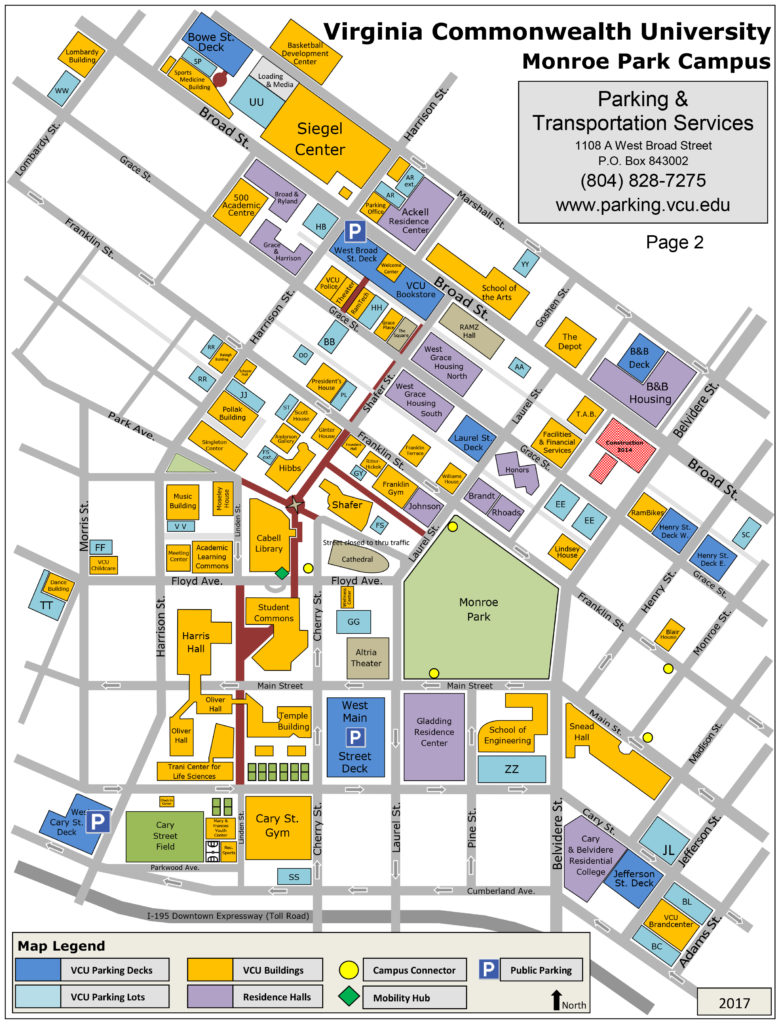 Parking Map For Cathedral of the Sacred Heart