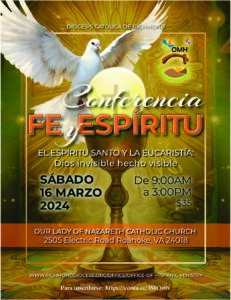 Oficina del Ministerio Hispano | Conferencia fe y espíritu @ Our Lady of Nazareth Roman Catholic Church